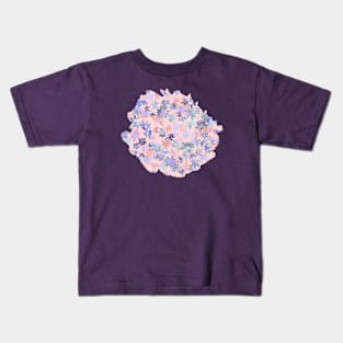 Daisies Spring Countryside Pastel Coral Kids T-Shirt